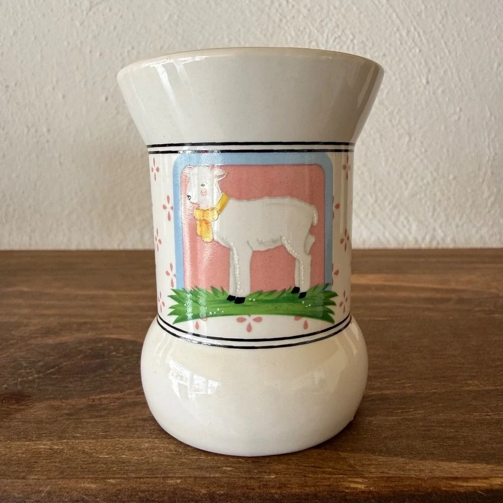 Vintage‎ Pelzman Designs Pig Sheep Salt Pepper Shakers Set Farm Animals Ceramic